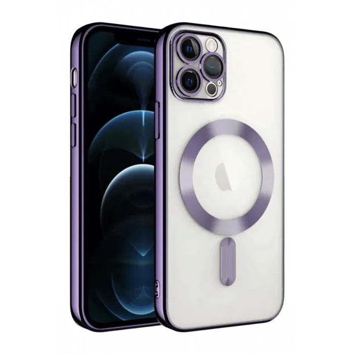 Newface iPhone 13 Pro Kılıf Kross Magneticsafe Kapak - Mor