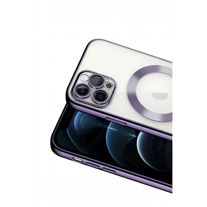 Newface iPhone 13 Pro Kılıf Kross Magneticsafe Kapak - Mor