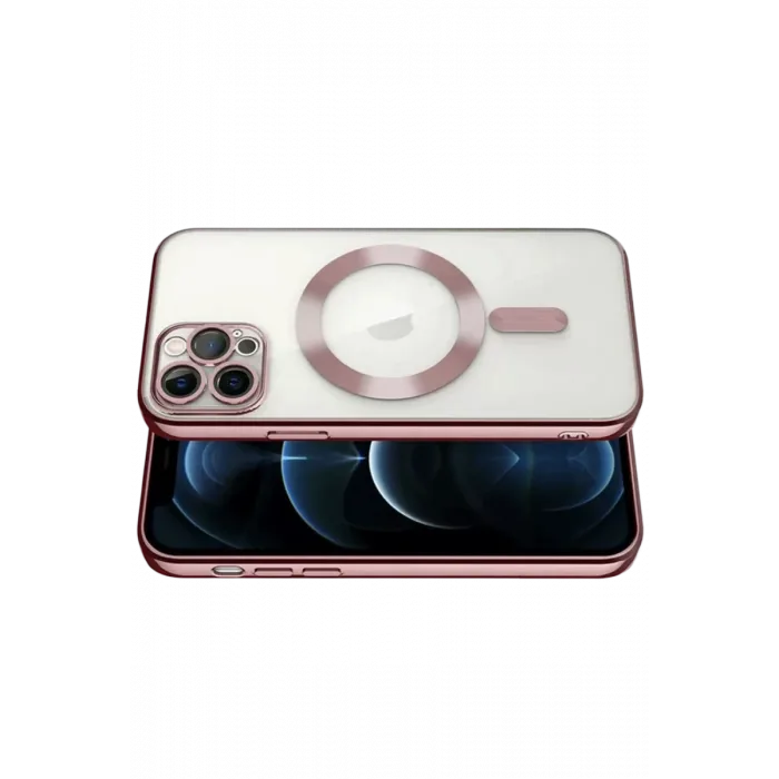 Newface iPhone 13 Pro Kılıf Kross Magneticsafe Kapak - Rose
