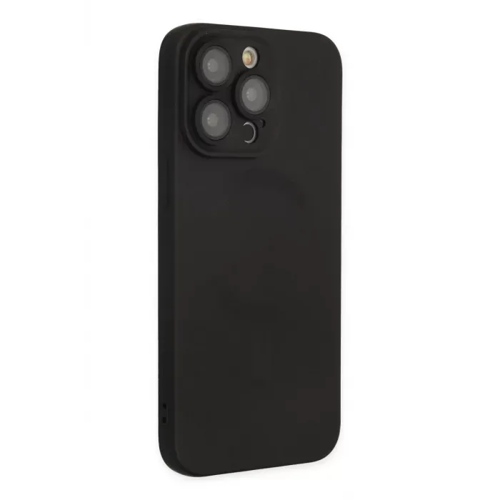 Newface iPhone 13 Pro Kılıf Moshi Lens Magneticsafe Silikon - Siyah