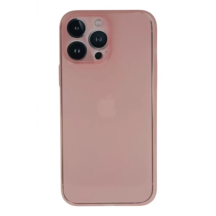 Newface Apple iPhone 13 Pro Kılıf PP Ultra İnce Kapak - Pembe