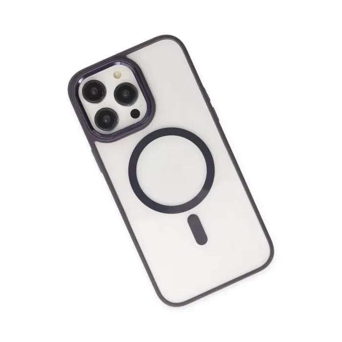 Newface iPhone 13 Pro Kılıf Room Magneticsafe Silikon - Derin Mor