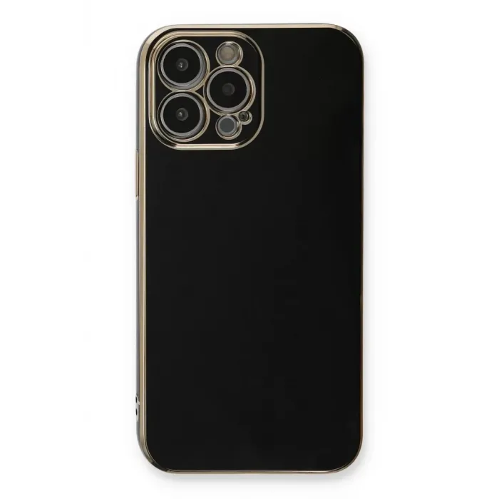 Newface iPhone 13 Pro Kılıf Volet Silikon - Siyah