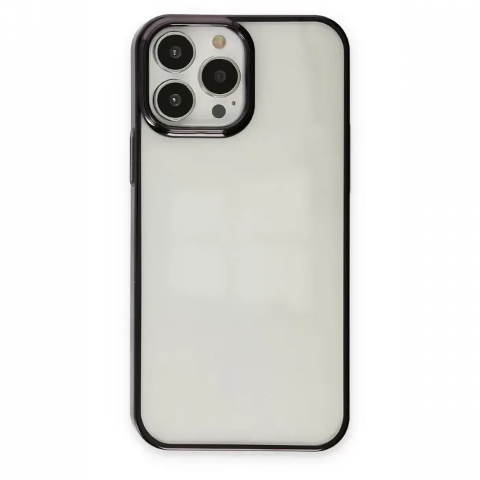 Newface iPhone 13 Pro Max Kılıf Element Silikon - Siyah