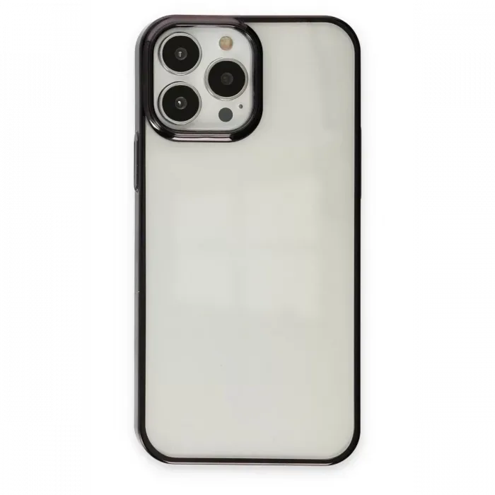 Newface iPhone 13 Pro Max Kılıf Element Silikon - Siyah