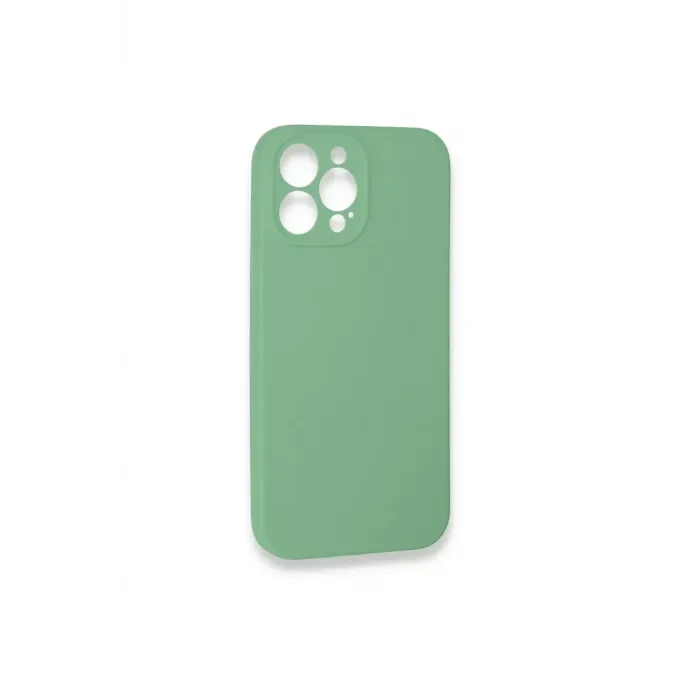 Newface iPhone 13 Pro Max Kılıf Lansman Legant Silikon - Yeşil
