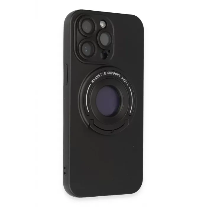 Newface iPhone 13 Pro Max Kılıf Lukka Magneticsafe Kapak - Siyah