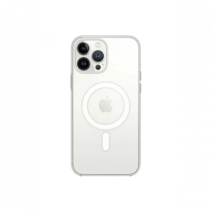 Newface iPhone 13 Pro Max Kılıf Magneticsafe Şeffaf Silikon - Şeffaf