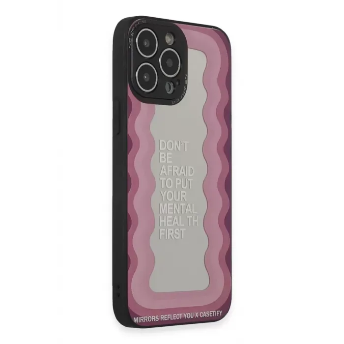 Newface iPhone 13 Pro Max Kılıf Mirror Desenli Kapak - Mirror - 11