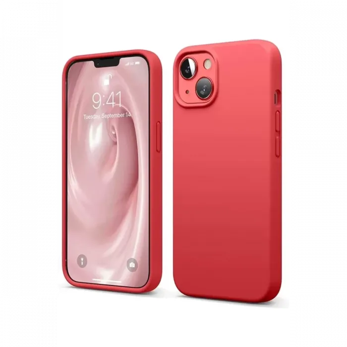 Newface iPhone 14 Kılıf First Silikon - Kırmızı