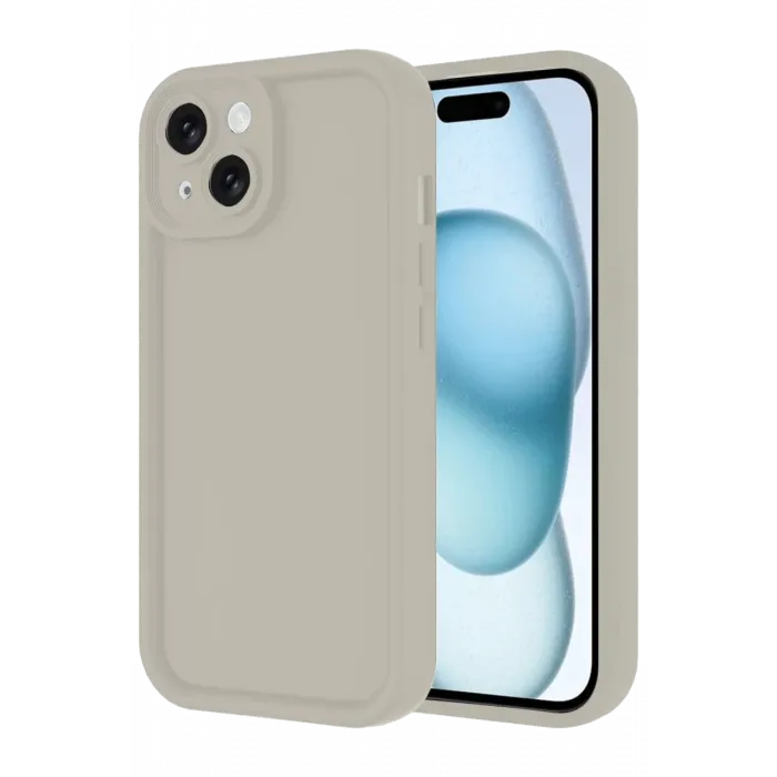 Newface iPhone 14 Kılıf Viera Silikon - Krem