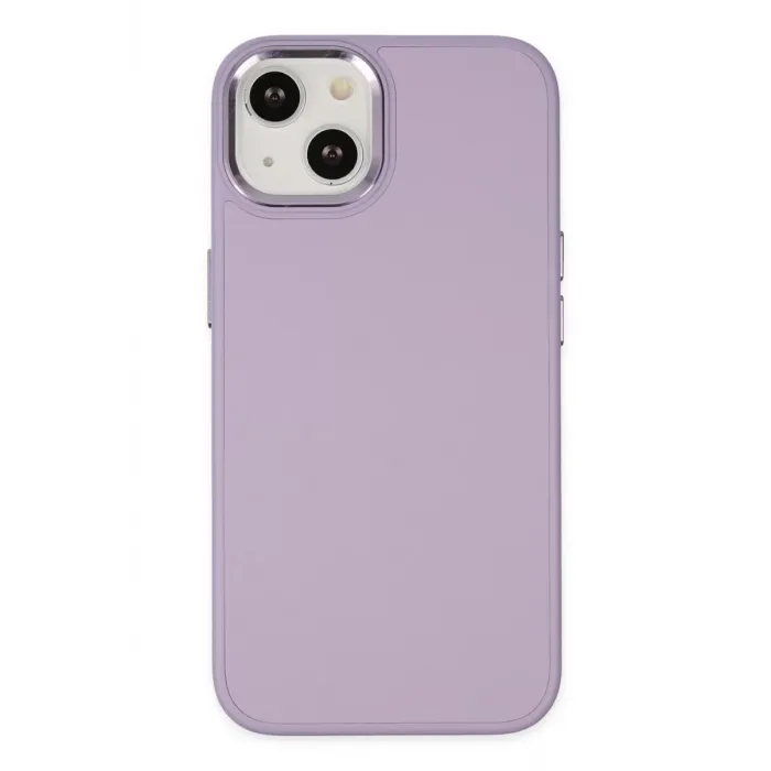 Newface iPhone 14 Plus Kılıf Asya Deri Silikon - Lila