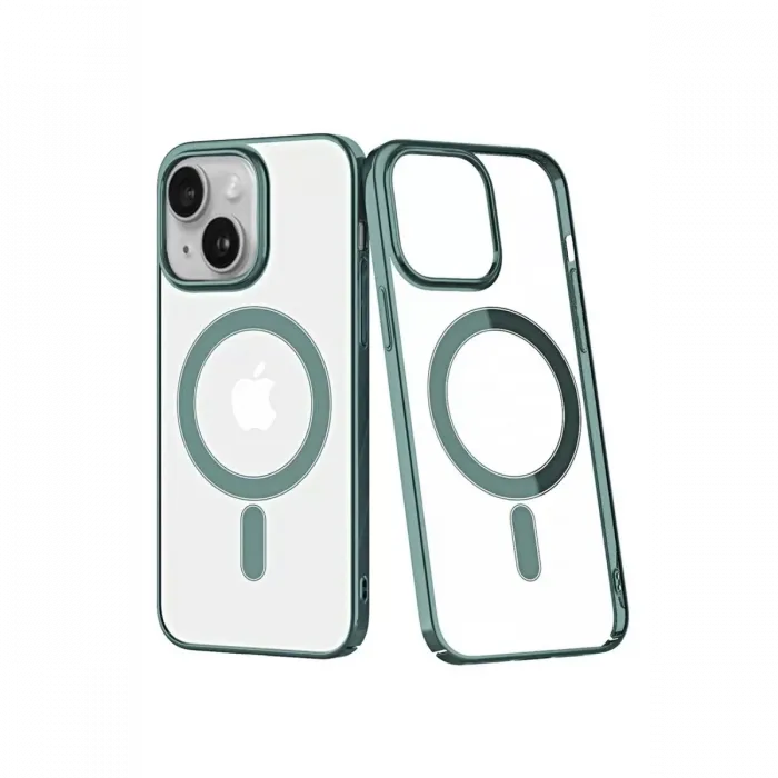 Newface iPhone 14 Plus Kılıf Element Magneticsafe Sert Kapak - Köknar Yeşili
