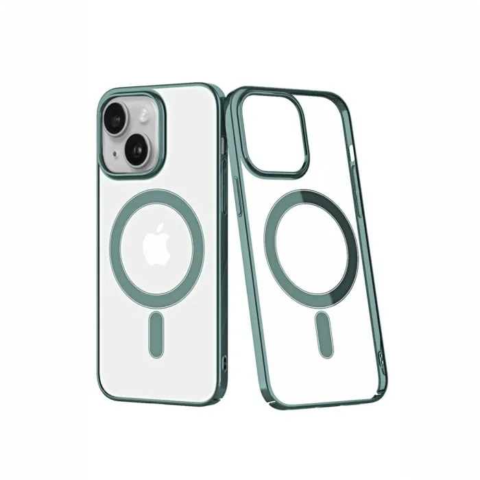 Newface iPhone 14 Plus Kılıf Element Magneticsafe Sert Kapak - Köknar Yeşili