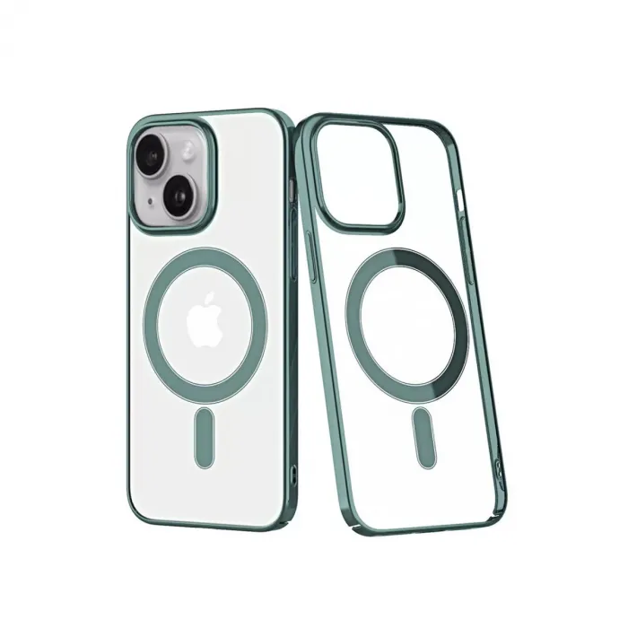 Newface iPhone 14 Plus Kılıf Element Magneticsafe Sert Kapak - Köknar Yeşili