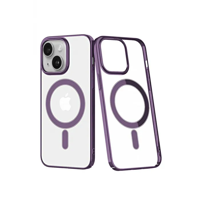Newface iPhone 14 Plus Kılıf Element Magneticsafe Sert Kapak - Mor