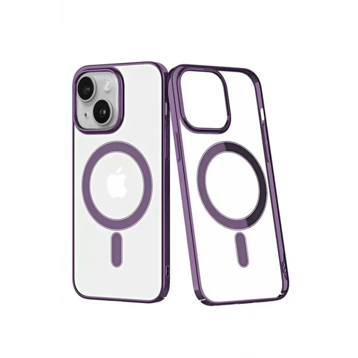 Newface iPhone 14 Plus Kılıf Element Magneticsafe Sert Kapak - Mor