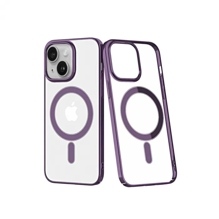 Newface iPhone 14 Plus Kılıf Element Magneticsafe Sert Kapak - Mor