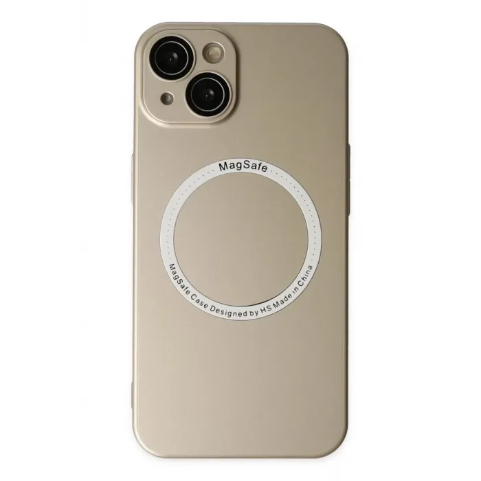 Newface iPhone 14 Plus Kılıf Jack Magneticsafe Lens Silikon - Gold
