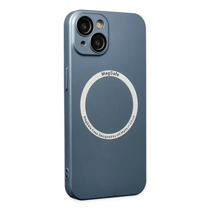 Newface iPhone 14 Plus Kılıf Jack Magneticsafe Lens Silikon - Sierra Blue
