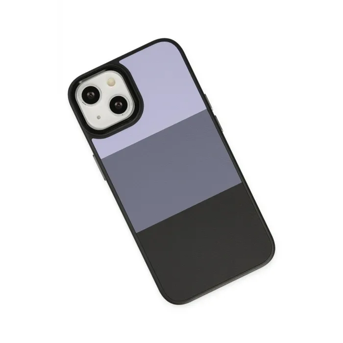 Newface iPhone 14 Plus Kılıf King Kapak - Lila-Siyah