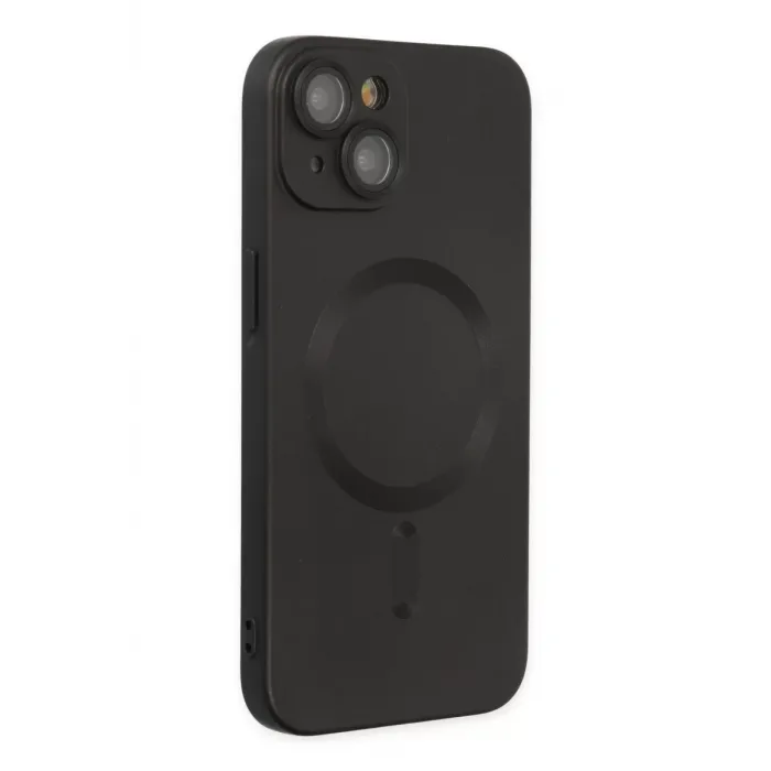 Newface iPhone 14 Plus Kılıf Moshi Lens Magneticsafe Silikon - Siyah