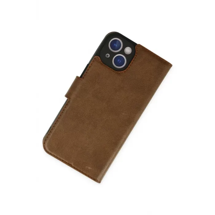 Newface iPhone 14 Plus Kılıf Trend S Plus Kapaklı Kılıf - Taba