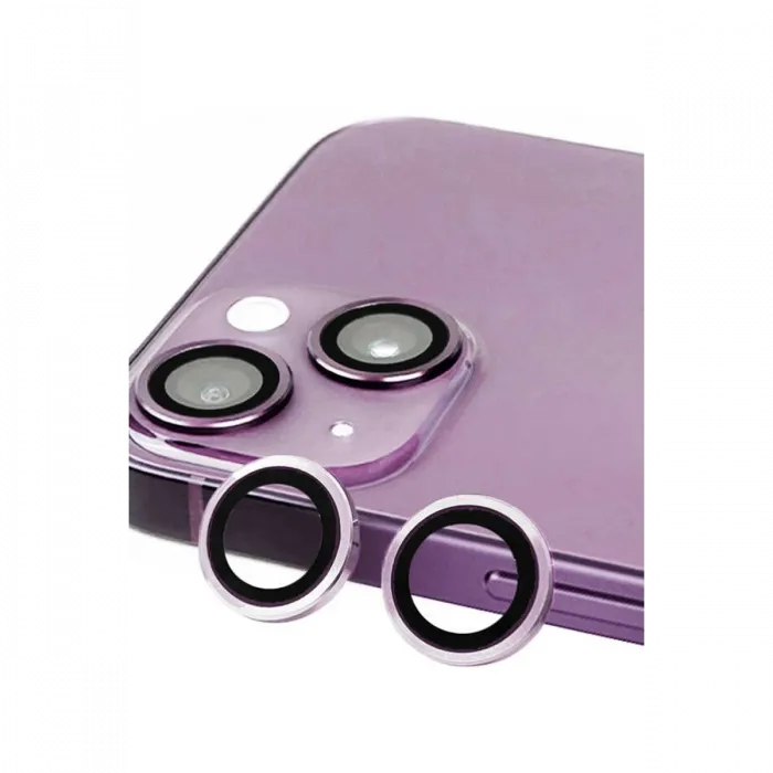 Newface iPhone 14 Plus Raze Metal Kamera Lens - Mor
