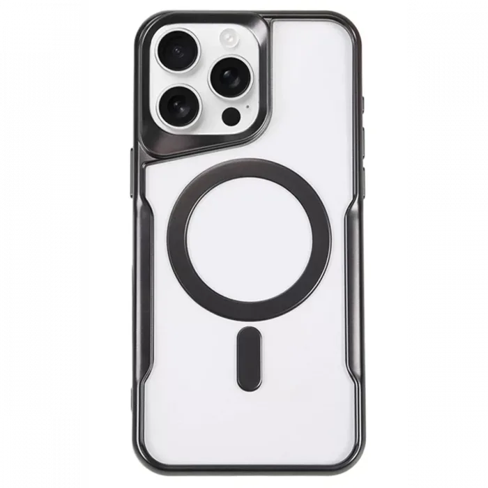 Newface iPhone 14 Pro Kılıf Boyi Magsafe Silikon Kapak - Siyah