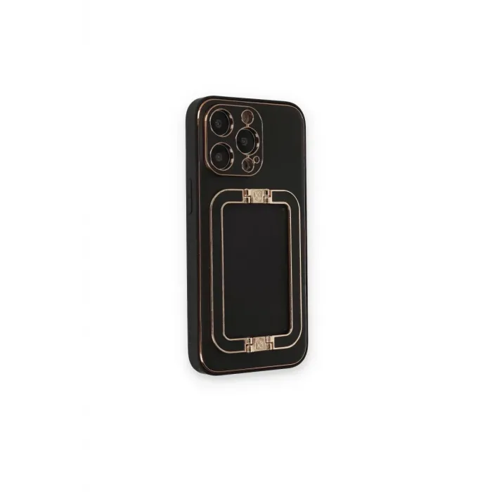 Newface iPhone 14 Pro Kılıf Coco Elit Kapak - Siyah