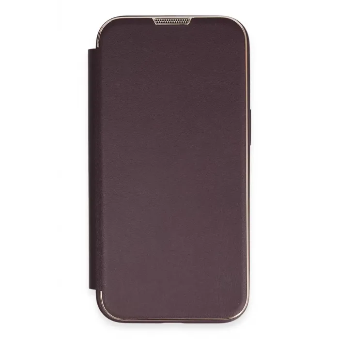 Newface iPhone 14 Pro Kılıf Dolpin Kapaklı - Derin Mor