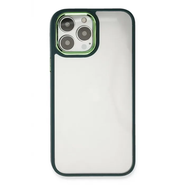 Newface iPhone 14 Pro Kılıf Dora Kapak - Haki Yeşil
