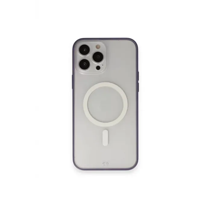Newface iPhone 14 Pro Kılıf Grand Magneticsafe Kapak - Mor