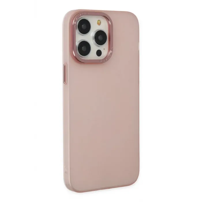 Newface iPhone 14 Pro Kılıf Modos Metal Kapak - Pembe
