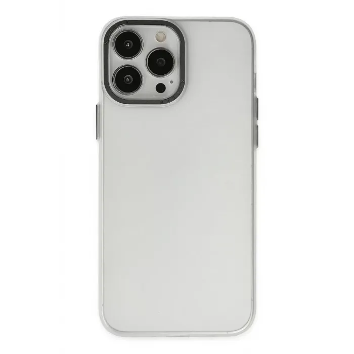 Newface iPhone 14 Pro Kılıf Modos Metal Kapak - Şeffaf