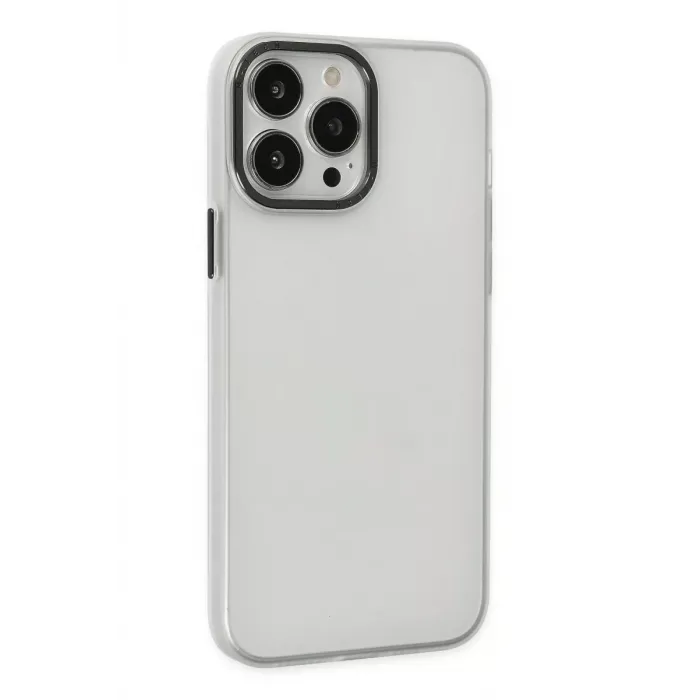 Newface iPhone 14 Pro Kılıf Modos Metal Kapak - Şeffaf