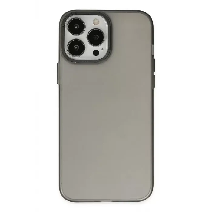 Newface Apple iPhone 14 Pro Kılıf Modos Metal Kapak - Siyah
