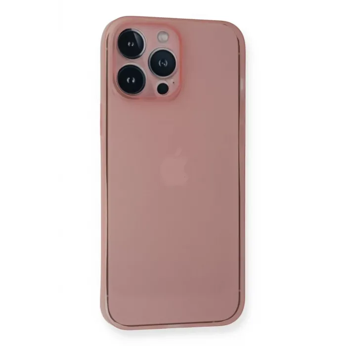 Newface iPhone 14 Pro Kılıf PP Ultra İnce Kapak - Pembe