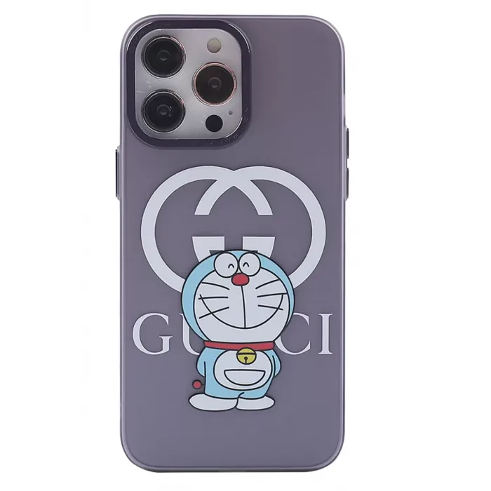 Newface Apple iPhone 14 Pro Kılıf Prada Desenli Kapak - Prada Mor - 3