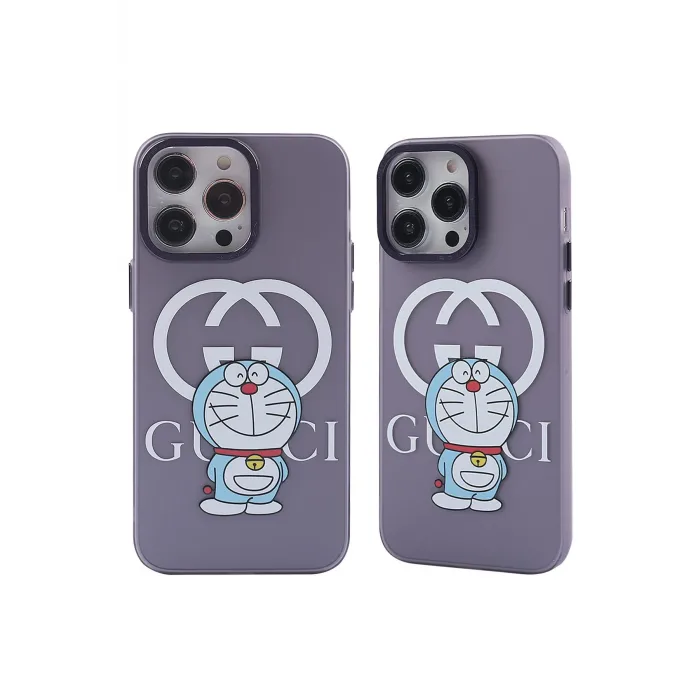 Newface iPhone 14 Pro Kılıf Prada Desenli Kapak - Prada Mor - 3