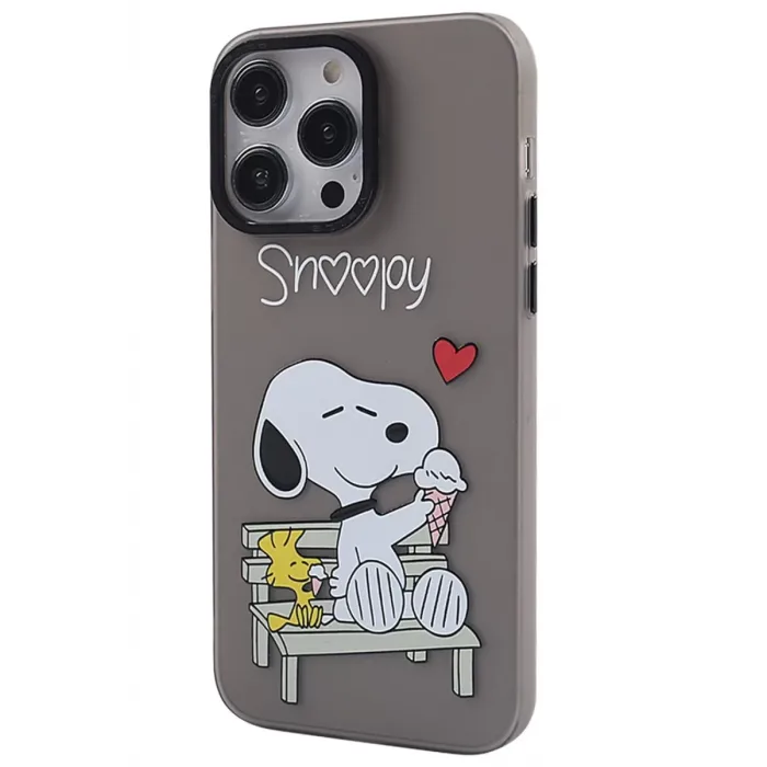 Newface iPhone 14 Pro Kılıf Prada Desenli Kapak - Prada Siyah - 2