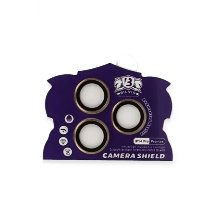 Newface iPhone 14 Pro Max Bilvis Titan Kamera Lens - Gold