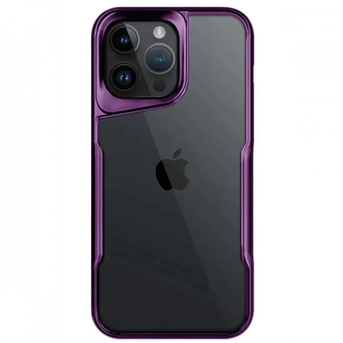 Newface iPhone 14 Pro Max Kılıf Boyi Silikon Kapak - Derin Mor