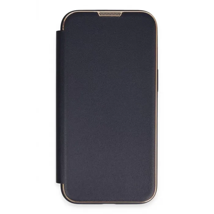 Newface iPhone 14 Pro Max Kılıf Dolpin Kapaklı - Lacivert