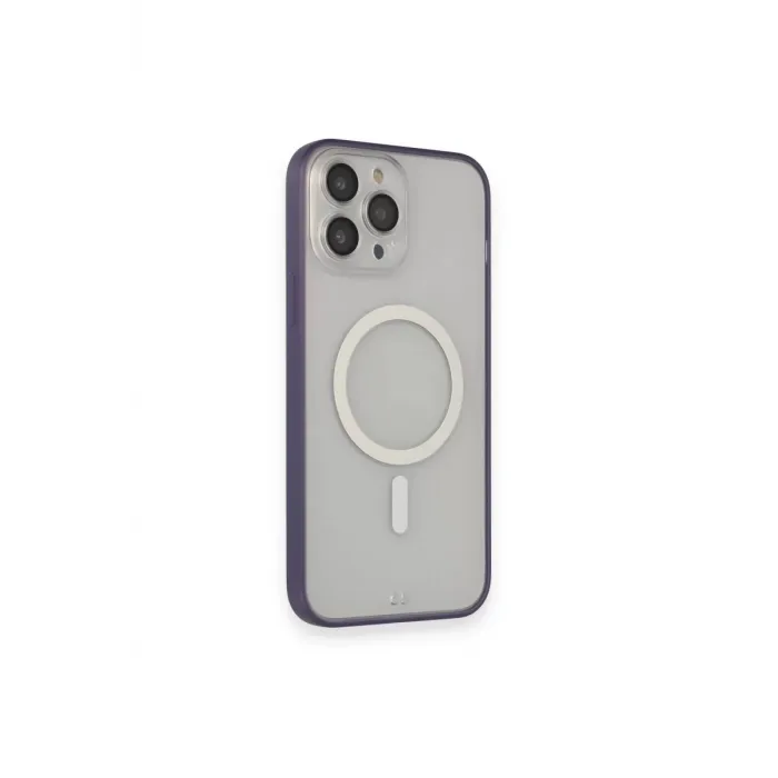 Newface iPhone 14 Pro Max Kılıf Grand Magneticsafe Kapak - Mor