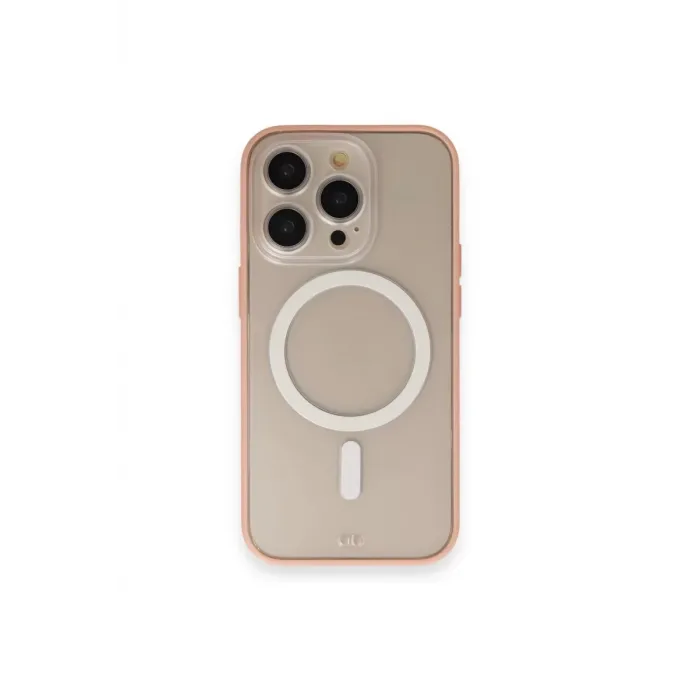 Newface iPhone 14 Pro Max Kılıf Grand Magneticsafe Kapak - Pembe