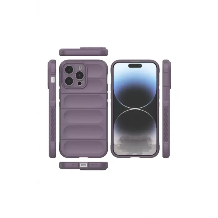 Newface iPhone 14 Pro Max Kılıf Optimum Silikon - Mor