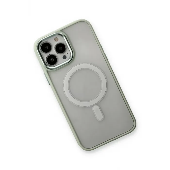 Newface iPhone 14 Pro Max Kılıf Room Magneticsafe Silikon - Su Yeşili