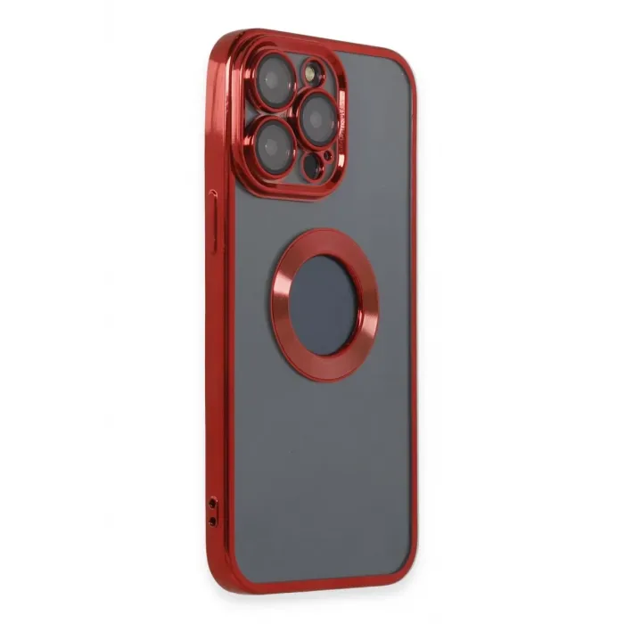 Newface iPhone 14 Pro Max Kılıf Slot Silikon - Kırmızı