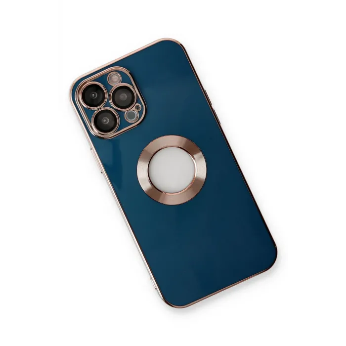 Newface iPhone 14 Pro Max Kılıf Store Silikon - Mavi